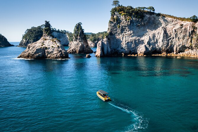 2 Hour Cathedral Cove and Volcanic Coast Cruise with Shade Canopy - Cathedral Cove Marine Reserve: caves, arches, and marine life from the water