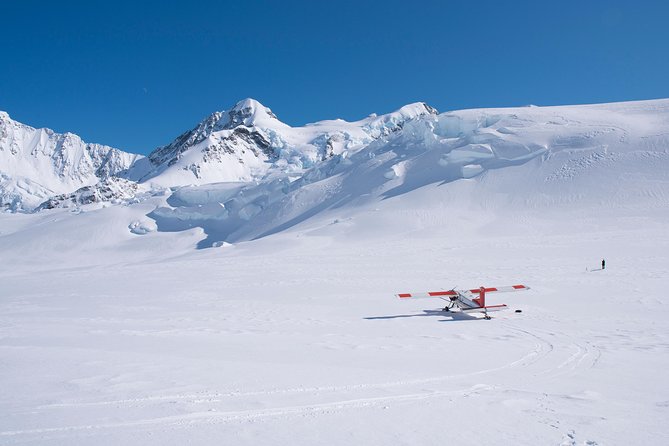 55 minute Grand Circle Ski Plane - Heading north along the Tasman Sea toward the Tasman Glacier