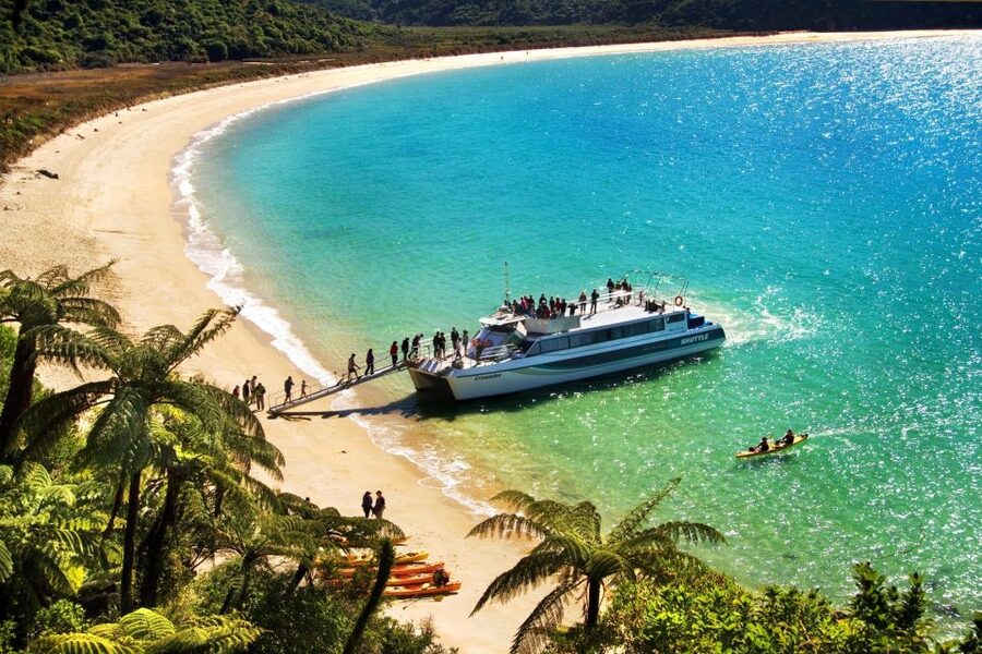 Abel Tasman: Sea Shuttle Cruise and Walking Tour Combo - Option C: Five Beaches (Awaroa to Medlands) and the Tonga Quarry climb