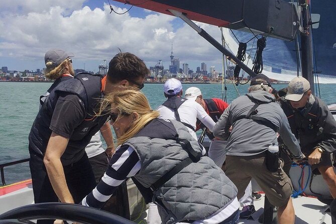 America's Cup Sailing on Auckland's Waitemata Harbour - The core of the experience: how the 2 hours usually feel on the water