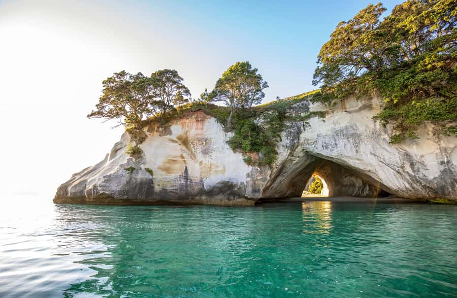 Auckland: Coromandel Driving Creek & Cathedral Cove Day Tour - Coromandel Town and the Driving Creek Railway: art you ride through