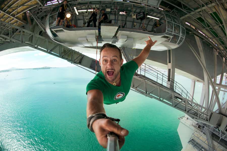 Auckland Harbour Bridge Climb & Bungy Combo - Photos and video included: trust the iPhone plan