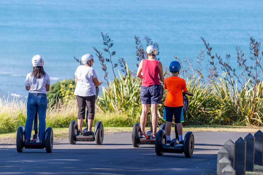 Auckland: Segway to North Head Volcano Summit - The final hill climb back to the Devonport terminal