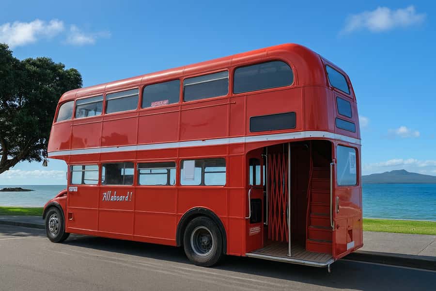 Auckland: Vintage Double-Decker Bus Sightseeing Tour - Pickup and Return at 2 Customs Street East: Easy, But Not Automatic