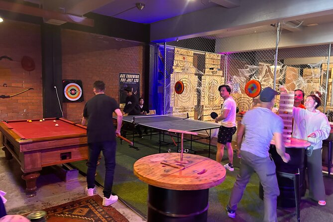Axe Throwing Lesson and Tournament - The games bar after: why it turns into a full outing