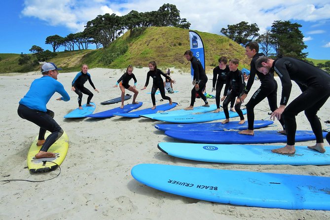 Beginner Surf Lesson at Te Arai Beach - Te Arai and Omaha for beginners, why this is the right Auckland surf start