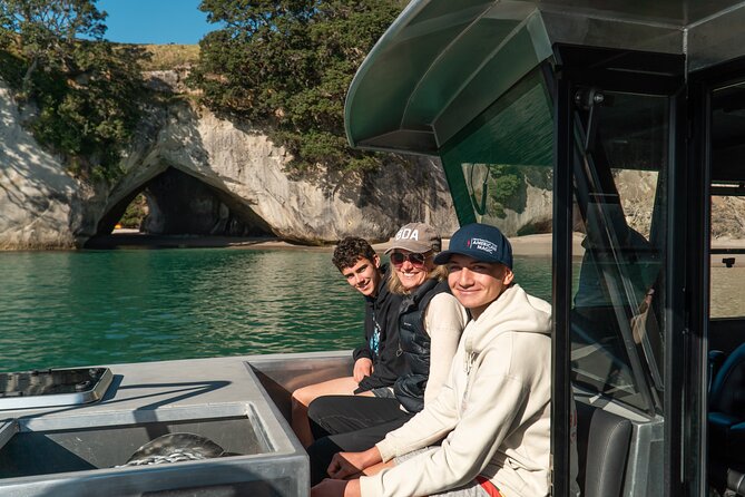 Cathedral Cove Coast and Cave Activity - Eco-Friendly Catamaran Comfort, From Boarding to Shower