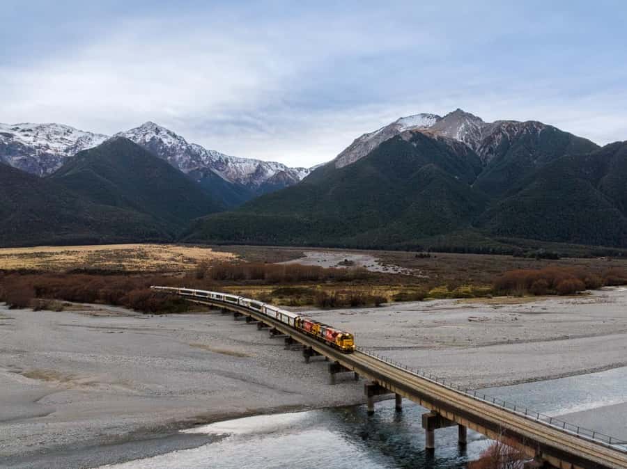 Christchurch to Franz Josef 1 Way Tour inc TranzAlpine Train - TranzAlpine from Christchurch to Greymouth: the main event you’ll remember