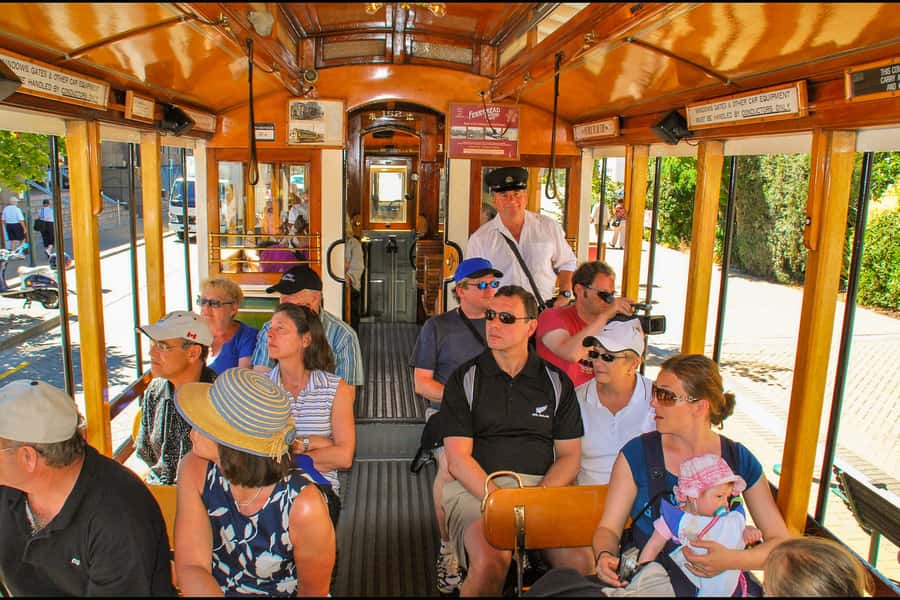 Christchurch: Tram, Punt and Gondola Ride Combo Ticket - Tram at Cathedral Junction: the easiest way to get your bearings