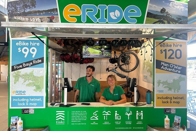 eRide Waiheke 5 bays ride - The Five Bays Ride, measured in freedom and effort