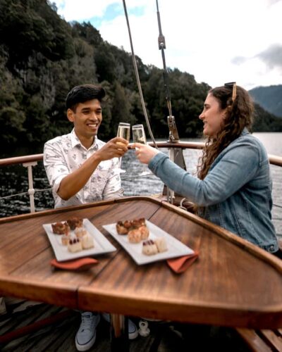 Evening Champagne Cruise on Historic 1935 Motor Yacht.