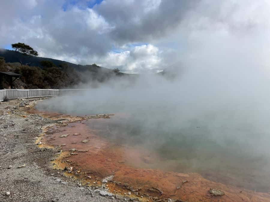 Ex Hamilton: Triple Deal WAI-O-TAPU, Redwood & Blue Springs - The Lady Knox Geyser at 10:15 AM, and How the Timing Works for You