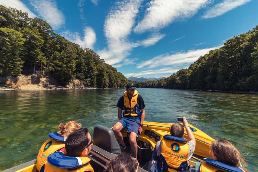 Fiordland: Jet Boat & Nature Walk Experience from Te Anau - Landing at Lake Manapouri: glacier-carved mountains and that short walk ashore