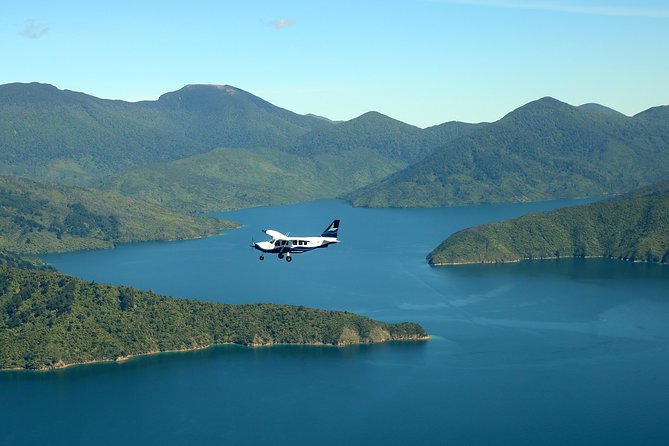 Flight Experience our Water and Wilderness Scenic Tour - The route story: Queen Charlotte Sound, tidal rips, and tuatara
