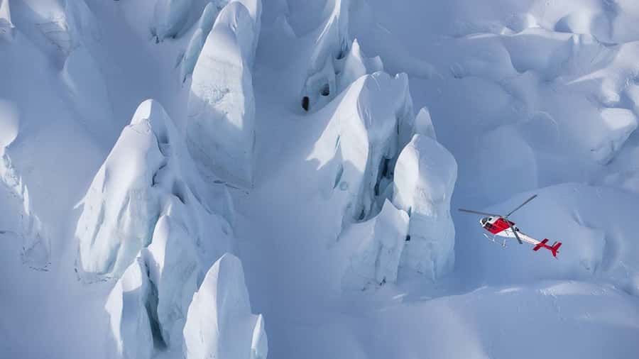 Fox Glacier: Scenic Helicopter Flight with Snow Landing - The Flight Out Over Town to the Glacier Approach