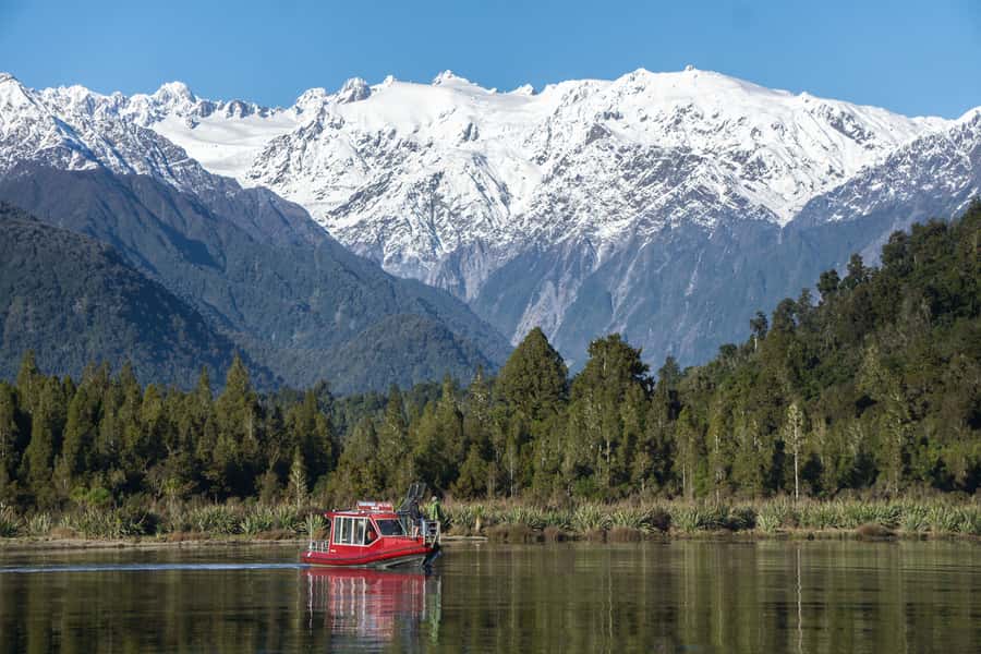 Franz Josef Glacier: 2-Hour Scenic Lake Mapourika Cruise - Hanna-k Comfort: Enclosed Cabin and a Covered Back Deck