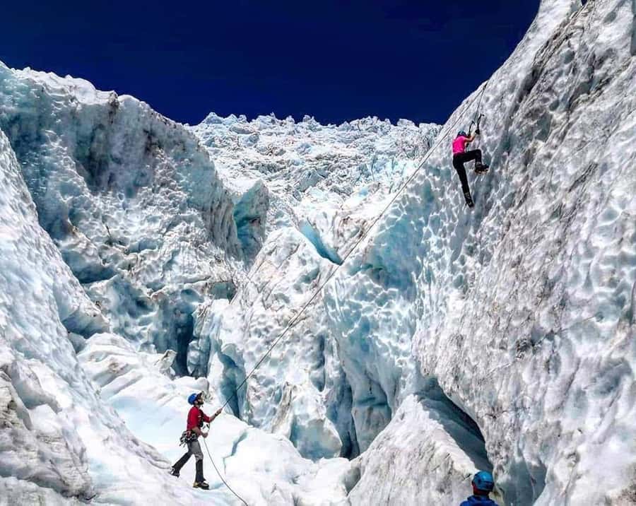Franz Josef: Glacier Ice Climb experience with Heli Transfer - Getting lifted by helicopter, and why those views matter