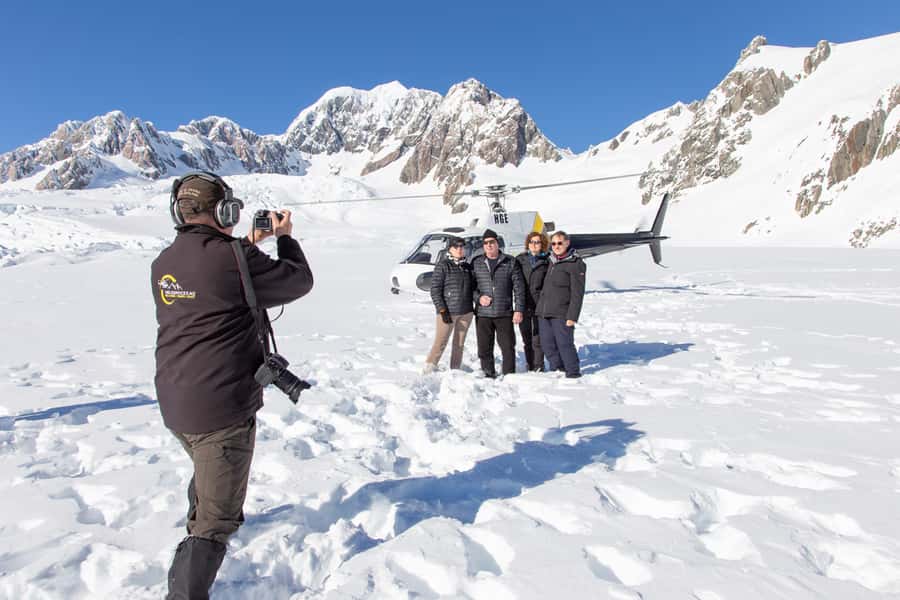 Franz Josef: The Grand Tour by Helicopter with Snow Landing - Mount Cook and Mount Tasman views that actually feel huge