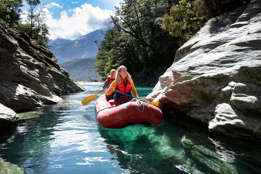 From Queenstown: Dart River Canoe & Jet Boat Day Trip - Gear up at the Dart River base: why the “wet and warm” kit matters