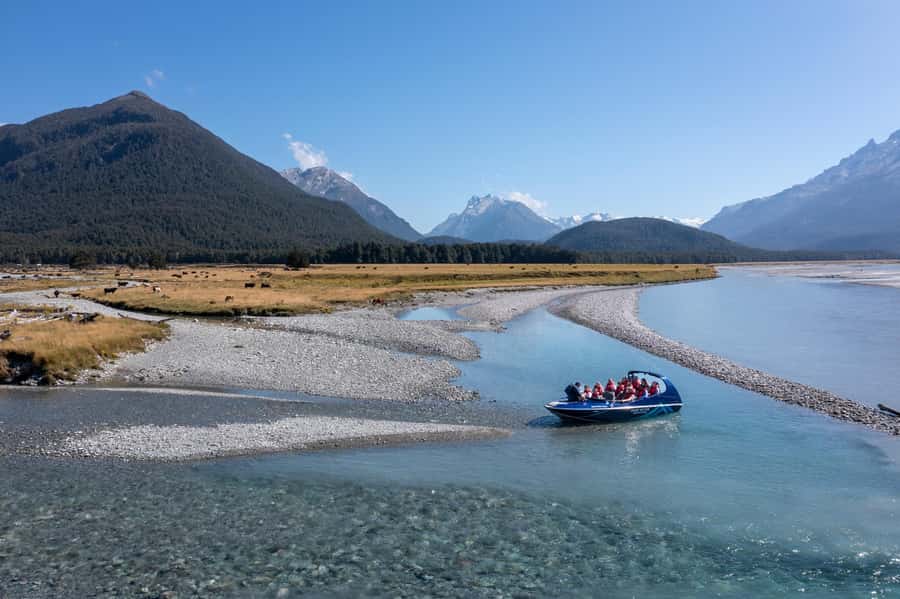 From Queenstown: Dart River Wilderness Jet Boat Experience - On the water: how the Dart River feels in real time