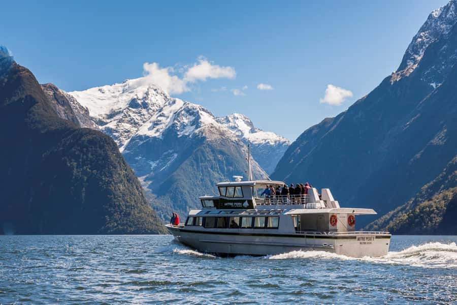 From Queenstown: Milford Sound Day Trip with Cruise & Flight - The big spots on the water: what the names mean in real life