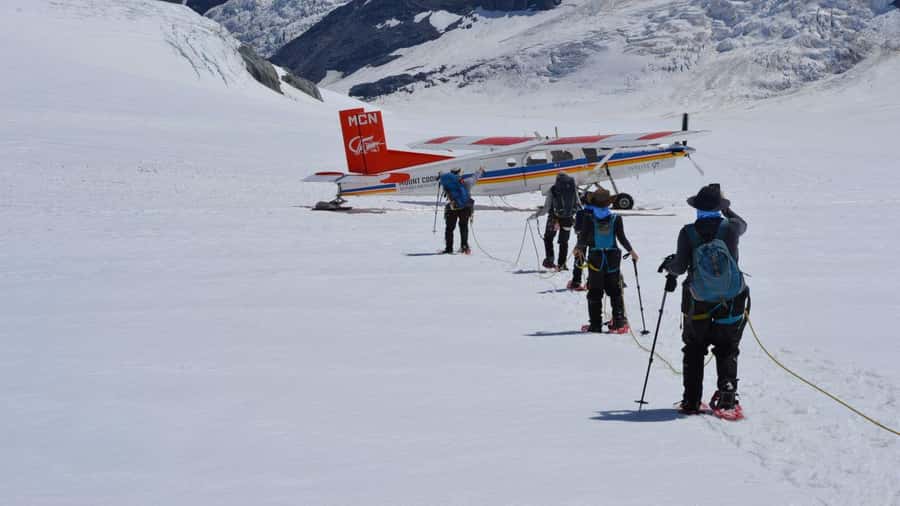 From Queenstown: Mount Cook Heli-Hike and Bus Tour Combo - The helicopter flight moments over Aoraki/Mt Cook