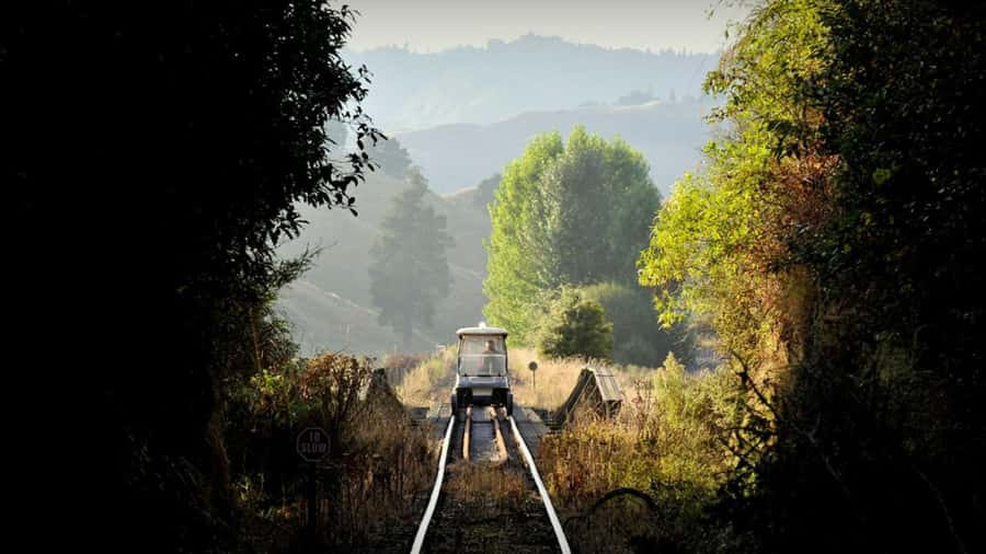 From Taumarunui: The Republic Rail Cart Adventure - From Taumarunui to Okahukura: the day starts with motion