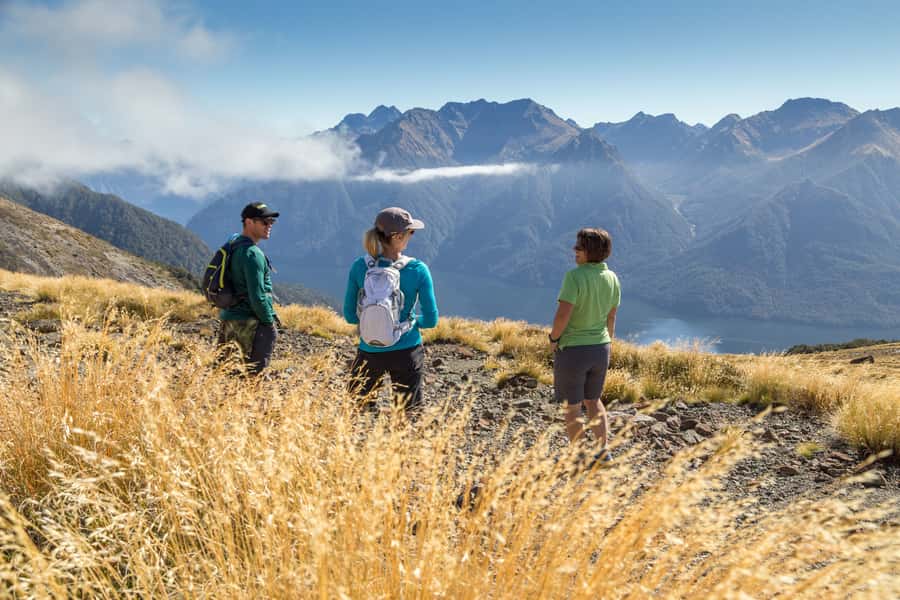 From Te Anau: Full Day Kepler Track Guided Heli-Hike - Geirsgata 5 break, then the final stretch to Brod Bay