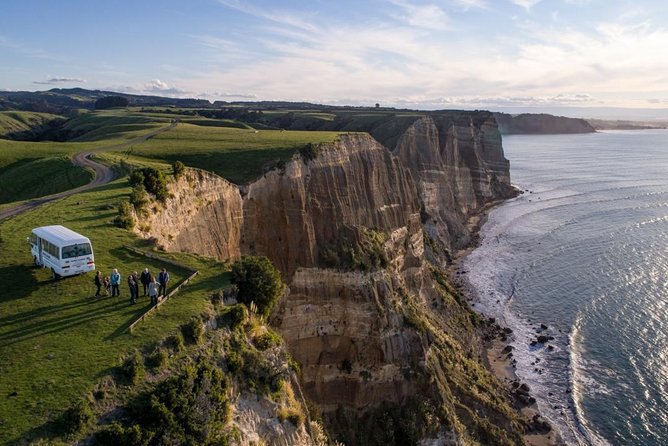 Gannet Safaris Overland tour to Cape Kidnappers Gannet Colony - Cliff-top Hawke’s Bay views to the Mahia Peninsula