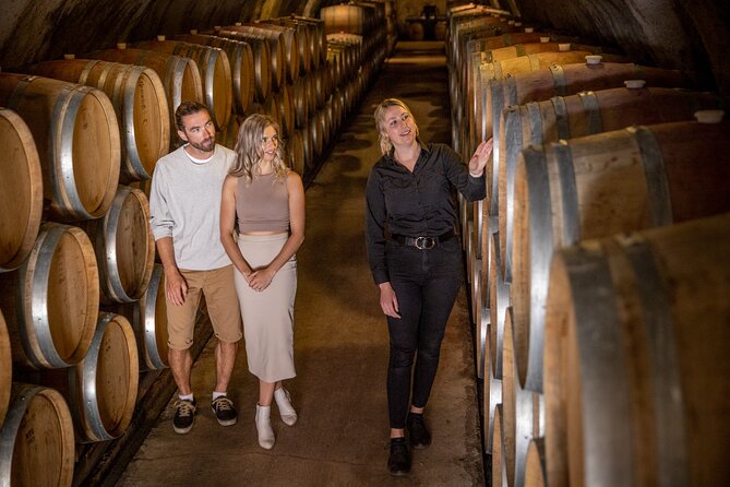 Gibbston Valley Wines - Cave Tour - Entering the wine cave at Gibbston Valley Winery