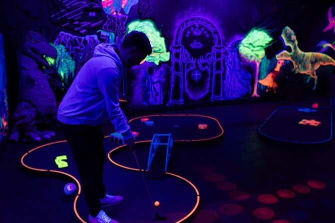 Glow in the Dark Mini Golf in Queenstown - Price and value at about $18.62 per person