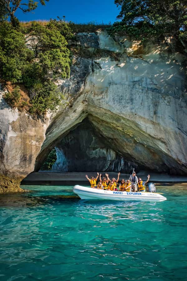 Hahei Explorer Cathedral Cove Boat Tour - Onboard experience: guides, comfort gear, and small practical rules
