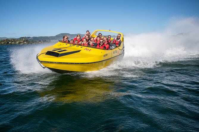 Katoa Jet Boat tour on Lake Rotorua - The Route on Lake Rotorua: Mokoia Island, Sulphur Bay, Kawaha Point