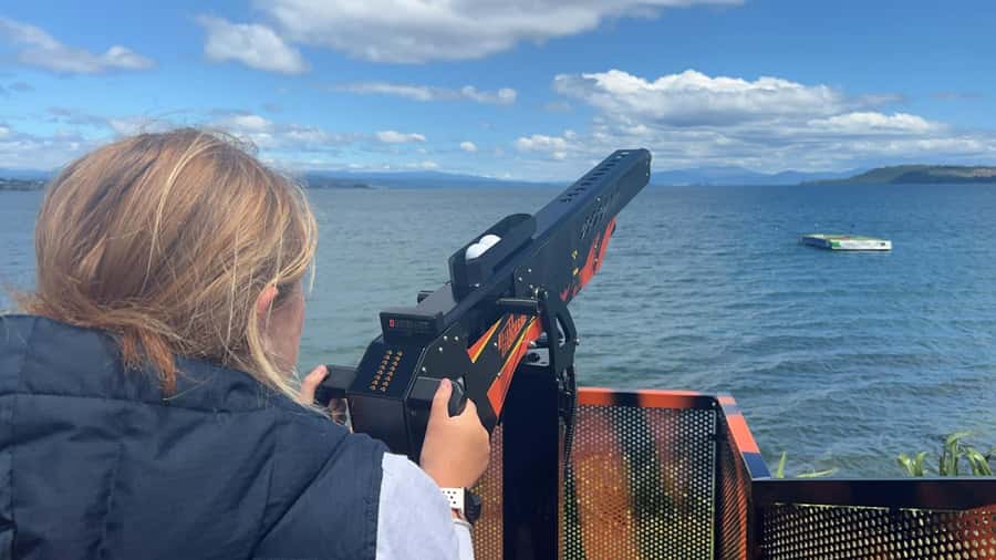 Lake Taupo: Hole in One Golf or Ball Blaster Challenge - Ball Blaster: A Big-Play Alternative When Swinging Clubs Is Not Your Thing