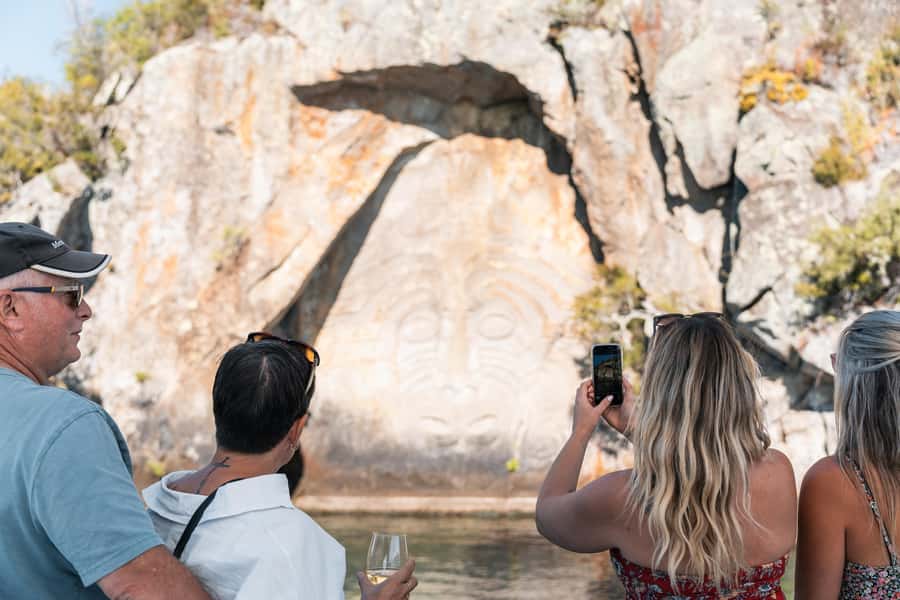 Lake Taupo: Luxury Sailing Catamaran to Māori Rock Carvings - Tiua on Lake Taupo: luxury that still feels laid-back