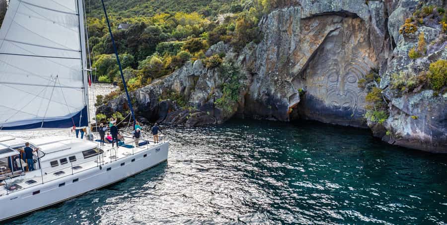 Lake Taupo: Luxury Sailing Catamaran to Māori Rock Carvings - Value and the real-world comfort of a 150-minute catamaran cruise
