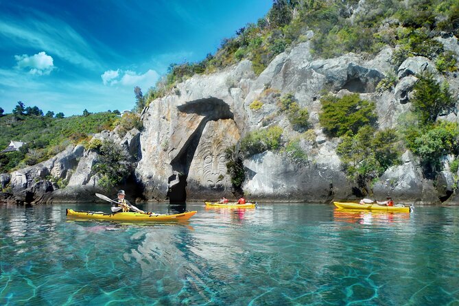Lake Taupo - Maori Rock Carvings Package (Mountain Biking & Kayaking) - From Acacia Bay to Mine Bay, bike then kayak