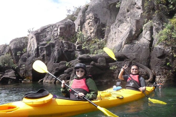 Lake Taupo - Maori Rock Carvings Package (Mountain Biking & Kayaking) - Price and value: what $95 covers for a full lake day