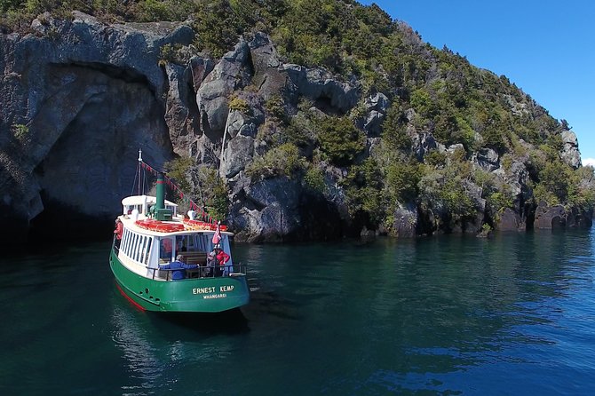 Lake Taupō Māori Rock Carvings Scenic Cruise aboard Ernest Kemp - The replica steamboat, and why the boat size matters on Lake Taupō