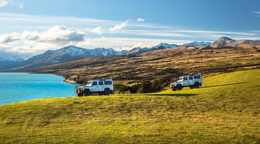 Lake Tekapo: Glaciers, Mountains, and Landscapes Scenic Tour - Lake Tekapo, Lake Pukaki, and the Mount Cook Photo Chain