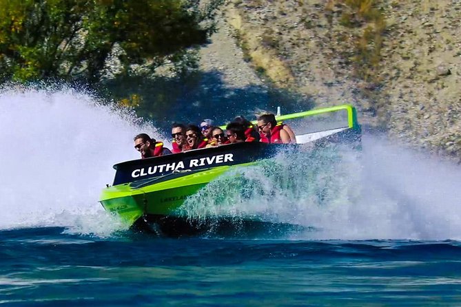 Lakeland Jet Boat Adventure - Clutha River - Route highlights: snow views, tunnels, tight channels, and Albert town Bridge
