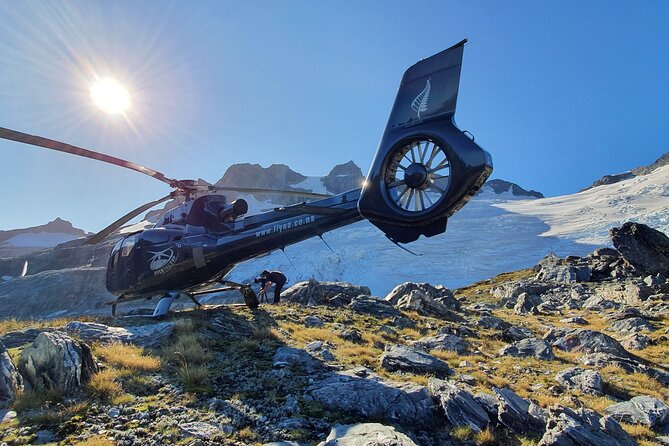 Milford and Fiordland Highlights Tour by Helicopter from Queenstown - Over The Top departure at Tex Smith Lane, Frankton