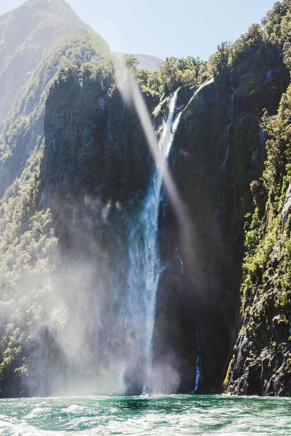 Milford Sound: 2-Hour Small Boat Scenic Cruise - St Annes Point Lighthouse and the Tasman Sea moment