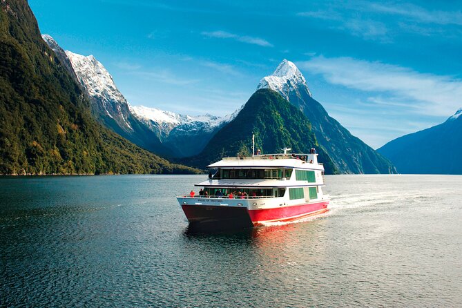 Milford Sound Nature Cruise and Self-Guided Scenic Track Walk - Southern Discoveries nature cruise: catamaran comfort with story power