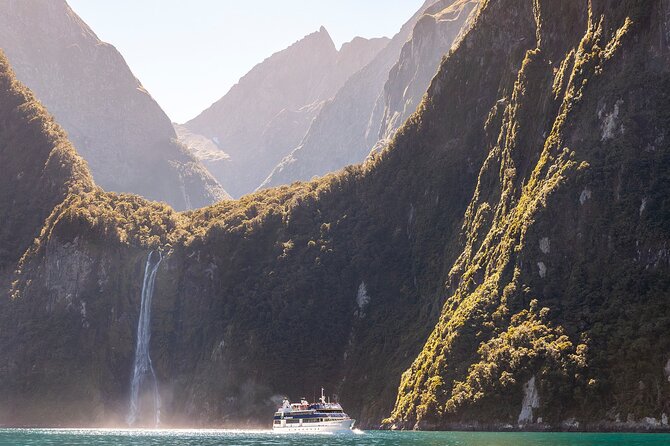 Milford Sound Tour: Cruise & Flight - Homer Tunnel into the Cleddau Valley, the engineering moment