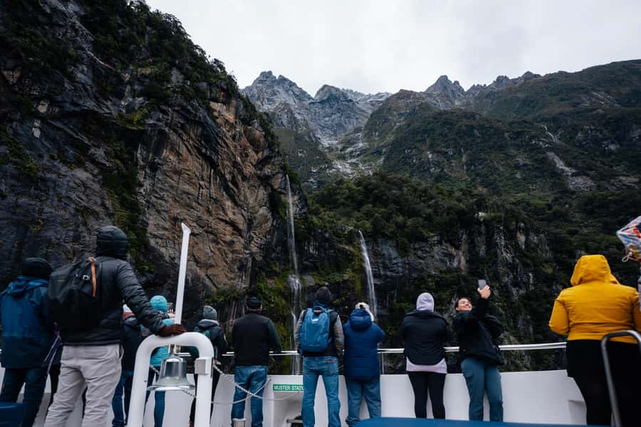 Milford Sound: Waterfalls, Wildlife, and Rainforest Cruise - Stirling Falls and the waterfall moment you feel in your face
