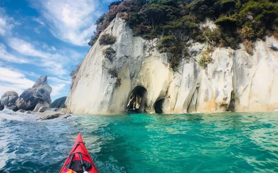 Nelson: Abel Tasman Kayaking & Great Taste Trail Bike Tour - A 10-hour two-part outing, water first then wheels