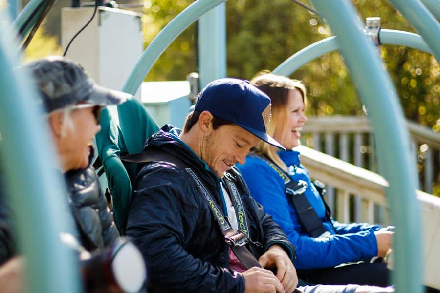 Nelson: Cable Bay Adventure Park Skywire Experience - Skywire in Nelson: fast zipping with a real safety rhythm