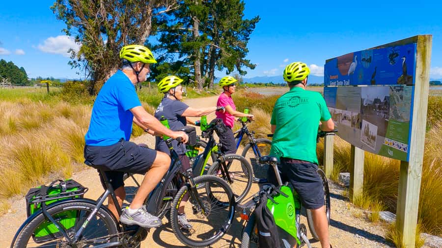 Nelson to Mapua: Full-Day Cycling Self-Guided Adventure - Coastal route time: Waimea Estuary views and boardwalk walking breaks