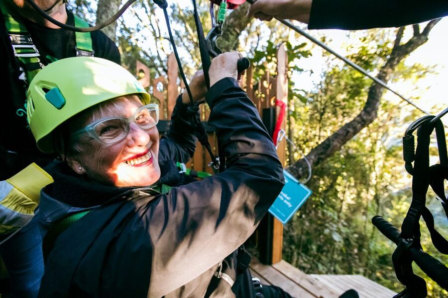 Okere Falls: Zipline over Waterfalls Experience - A zipline route built for variety, including the surprise moments